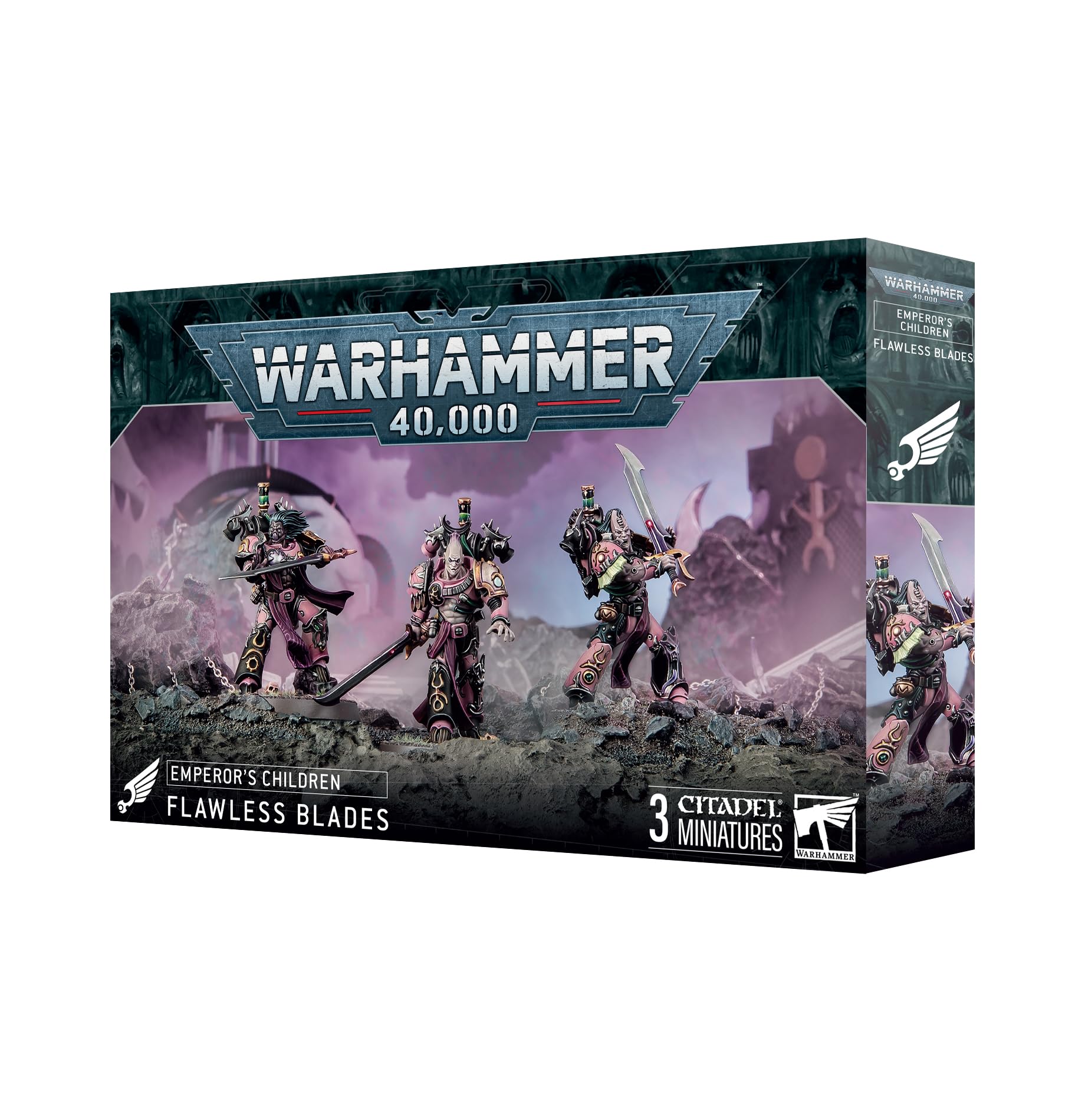 Games Workshop Emperor's Children Flawless Blades miniatures ready for dramatic duels.