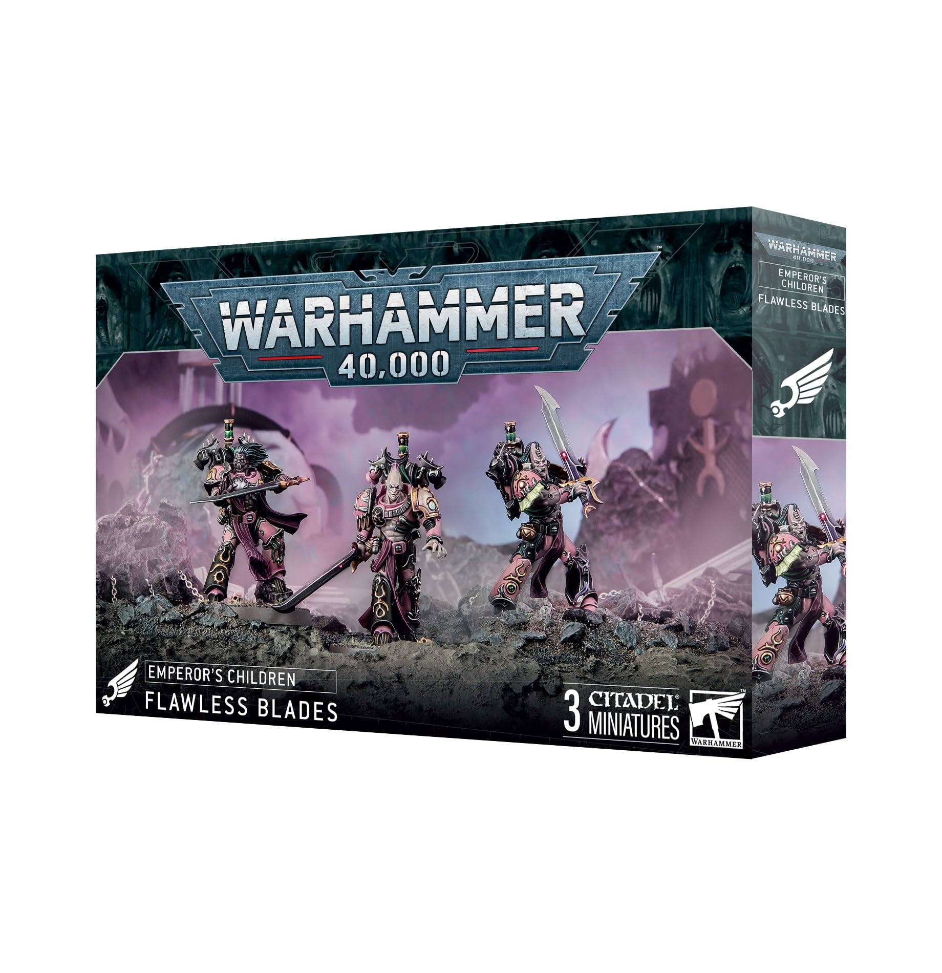 Games Workshop Flawless Blades: interchangeable heads, blades, and grenades for customization.