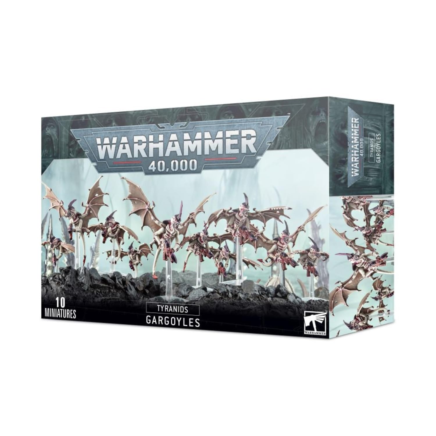 Games Workshop Gargoyle Brood Tyranids pose miniature for dynamic tabletop battles.