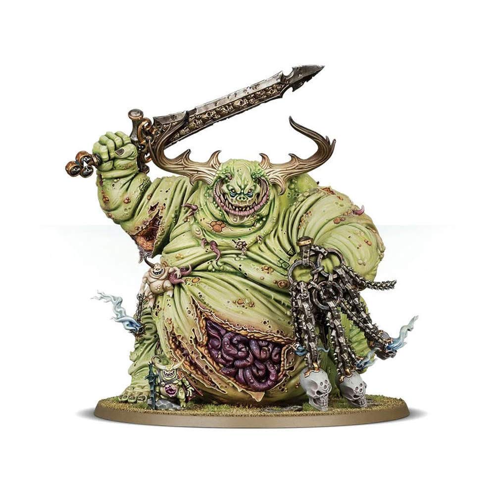 Games Workshop Great Unclean One front view, imposing presence for display