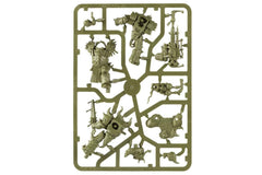 Green plastic sprues pre-coloured for fast assembly and consistency