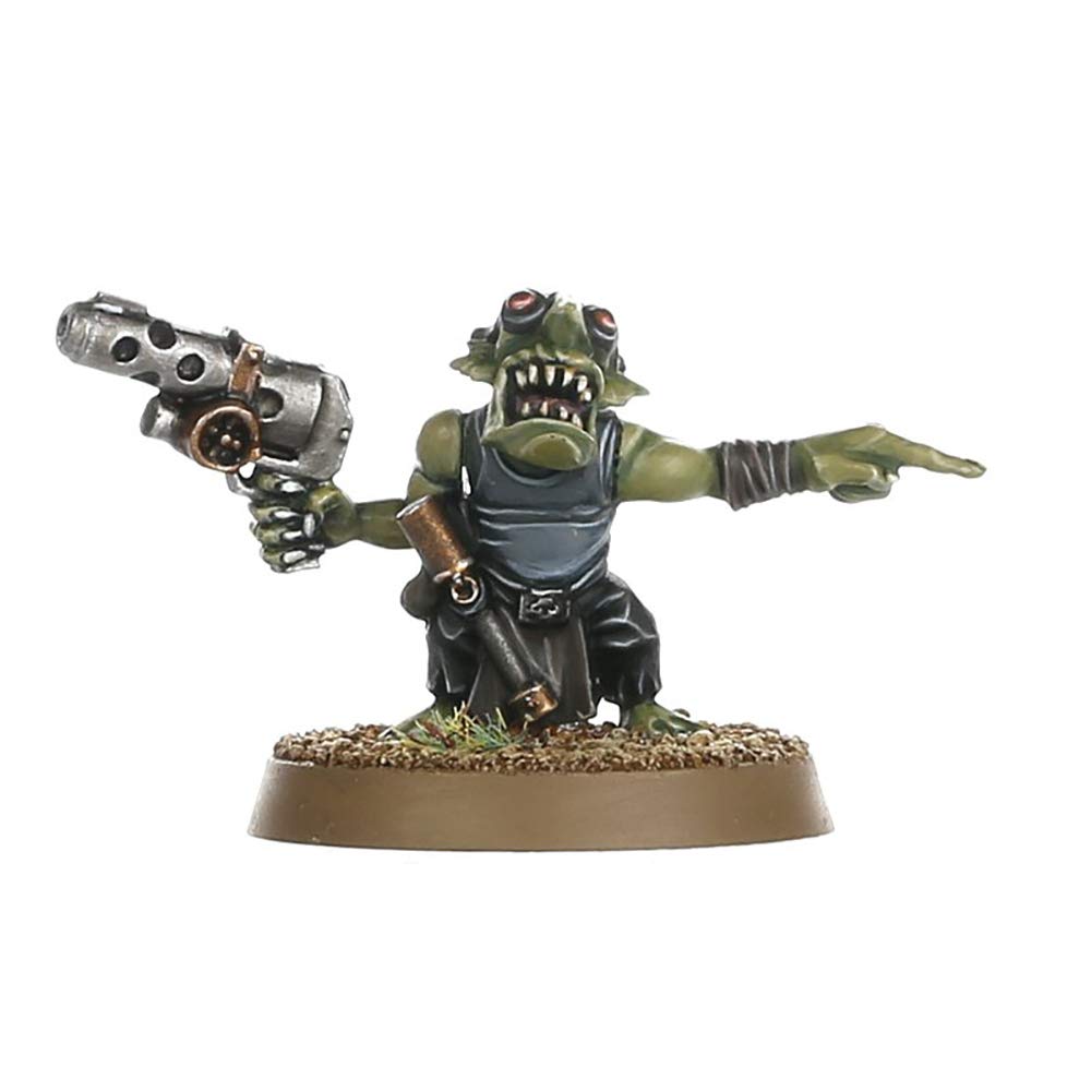 Gretchin arms with shootas and choppas suitable for action-packed conversions.
