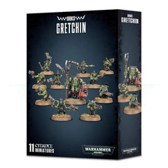 Games Workshop Gretchin 2018 box front, ideal for hobbyists starting a 40k squad.