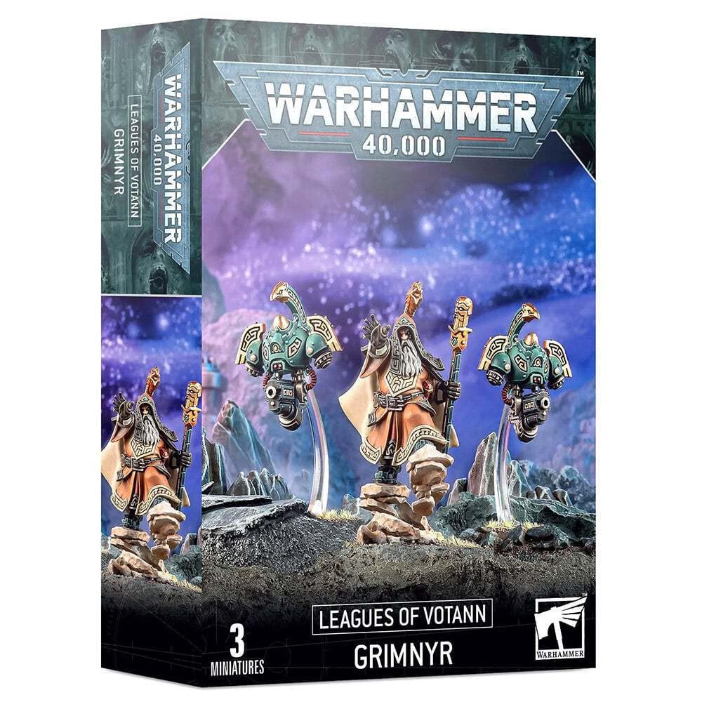 Games Workshop Grimnyr ward stave empowers defensive psychic wards in Votann battles.