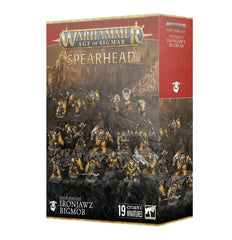 Games Workshop Ironjaqz Bigmob Ardboyz, dense frontline units for Warhammer battles.