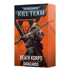 Games Workshop Kill Team Death Korps Datacards cover for quick reference during battles.