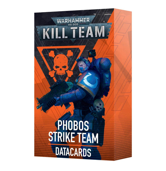 Games Workshop Kill Team Phobos Datacards cover for rapid battlefield planning and list reference.