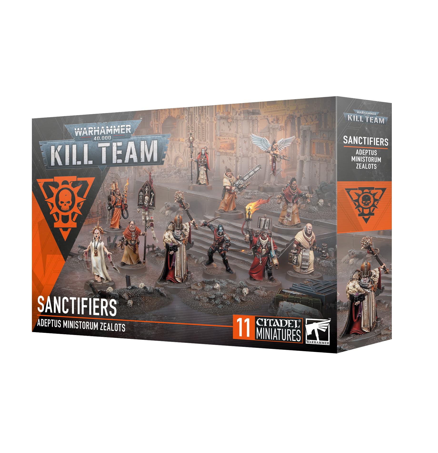Games Workshop Kill Team Sanctifiers miniatures ready for assembly and customization.