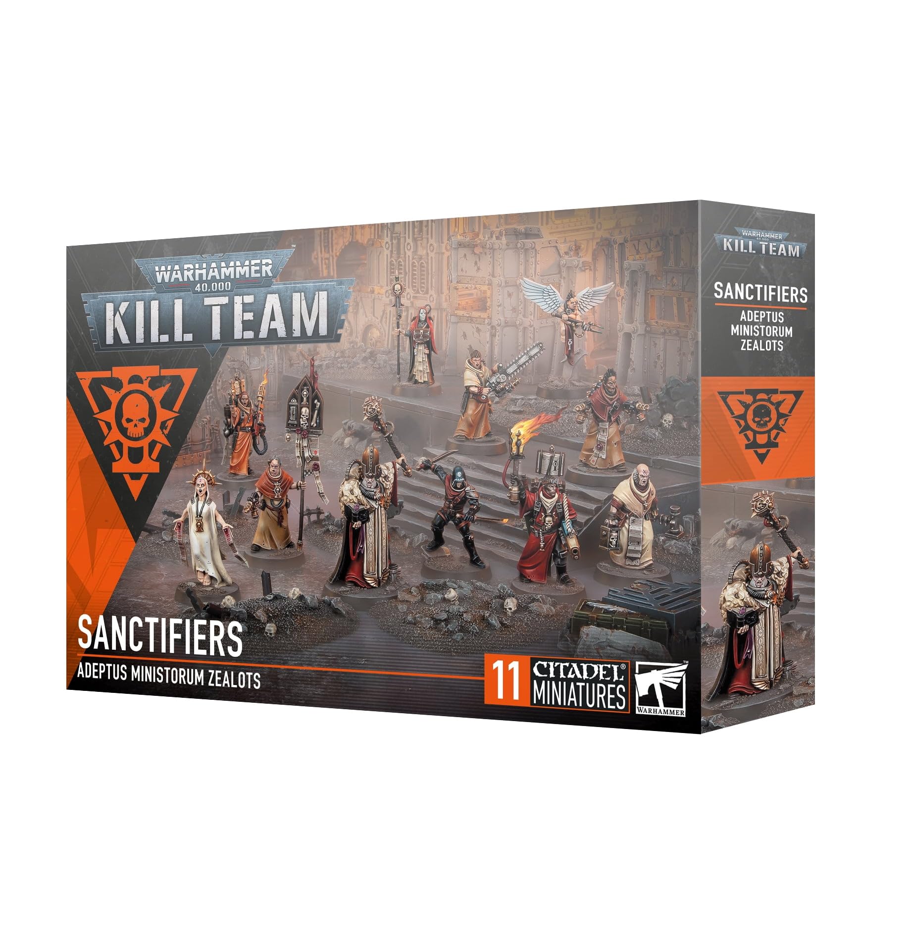 Games Workshop Sanctifiers token sheet for tracking equipment during battle.