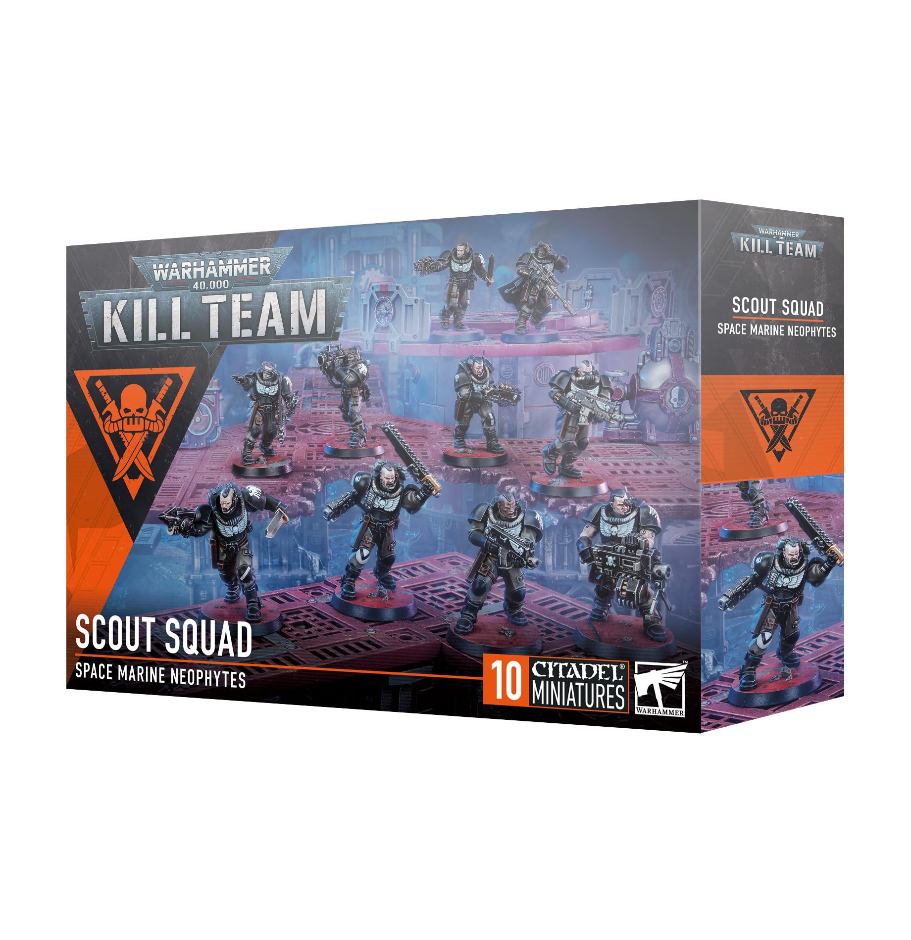 Games Workshop Kill Team Scout Squad Grey miniatures for fast skirmish play and hobby painting.