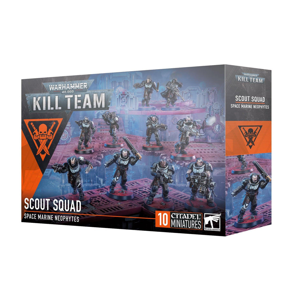 Games Workshop Kill Team Scout Squad Grey miniatures for fast skirmish play and hobby painting.