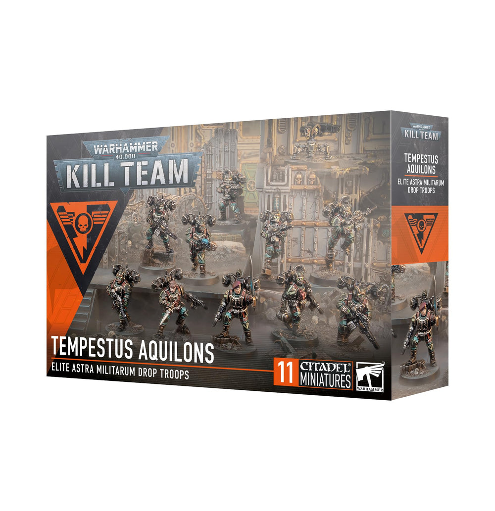 Games Workshop Kill Team Tempestus Aquilons kit for assembly and painting, ideal for hobbyists.