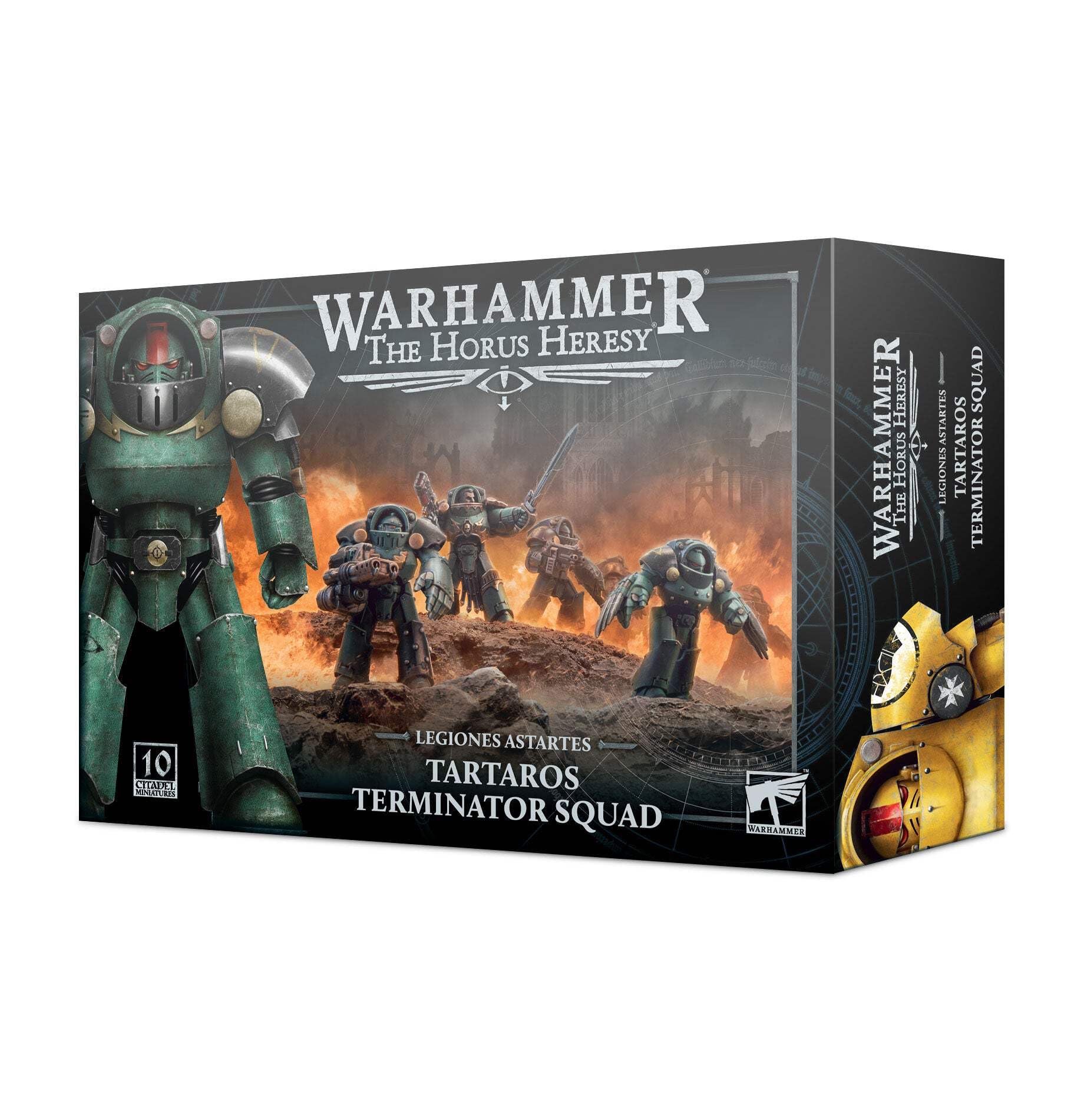 Games Workshop Legiones Astartes Terminator Tartaros Squad close view, detailed armor for tabletop battles.