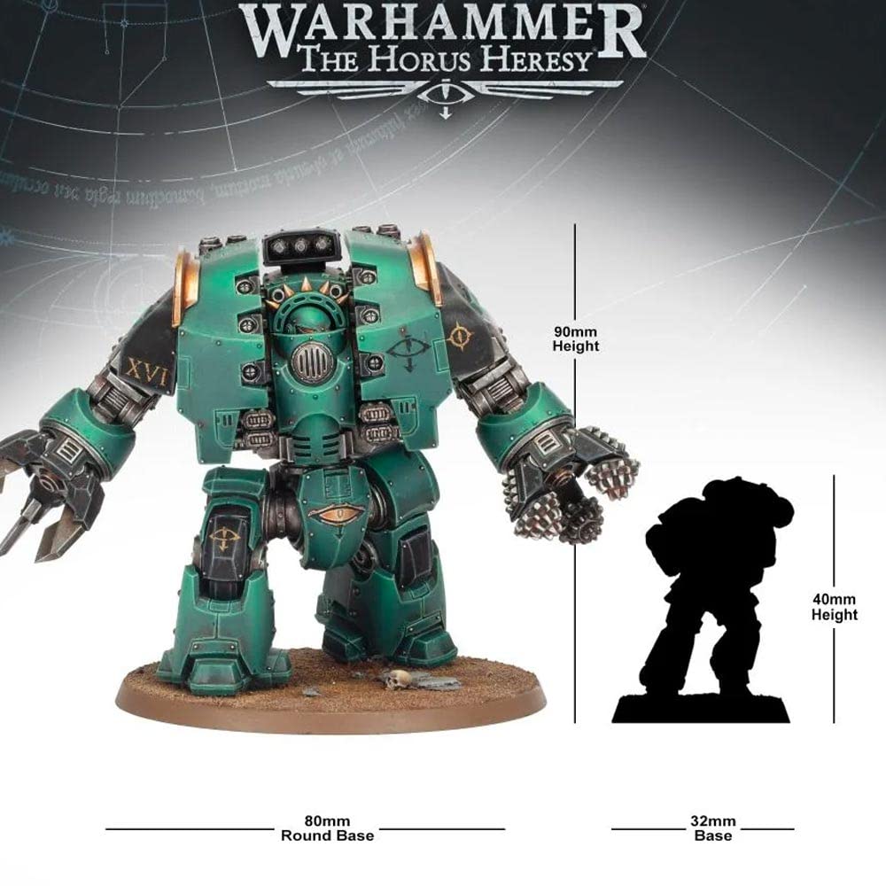 Games Workshop Leviathan Siege Dreadnought with claw and drill weapons in action-ready pose