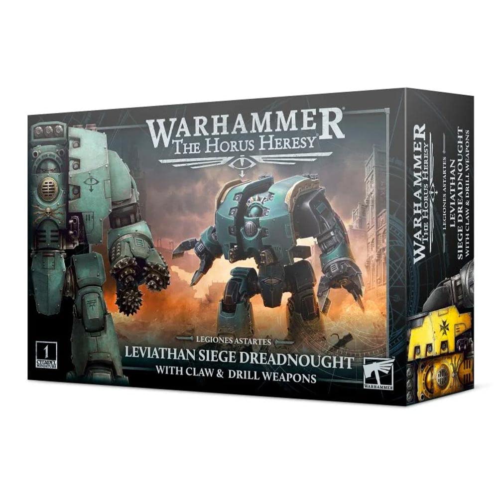 Games Workshop Leviathan Siege Dreadnought front view with imposing armor