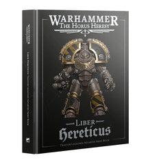 Games Workshop Liber Hereticus cover art showing Horus Heresy lore and legion painting ideas.