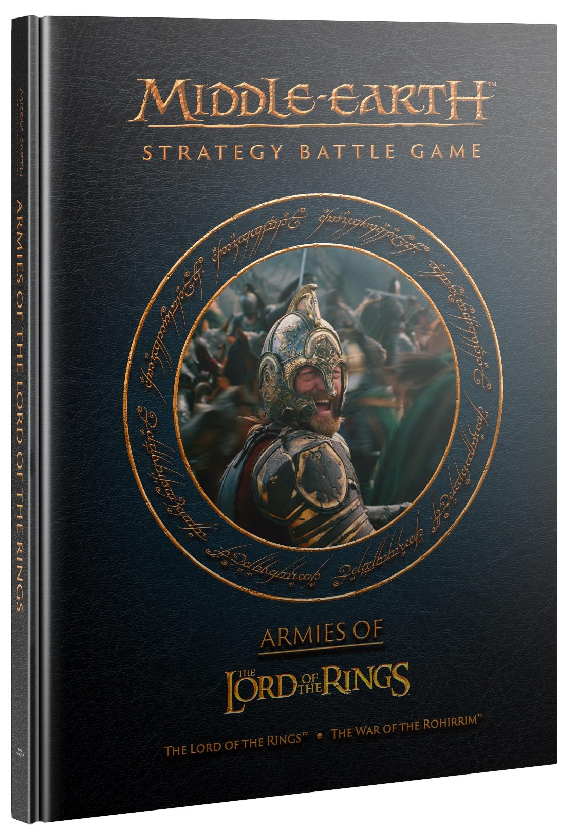 Games Workshop Armies of The Lord of The Rings cover for cinematic tabletop battles.