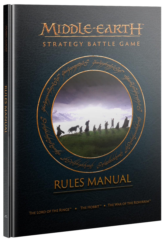Games Workshop Middle-Earth Strategy Battle Game Rules Manual cover offers strategic guidance for scenarios