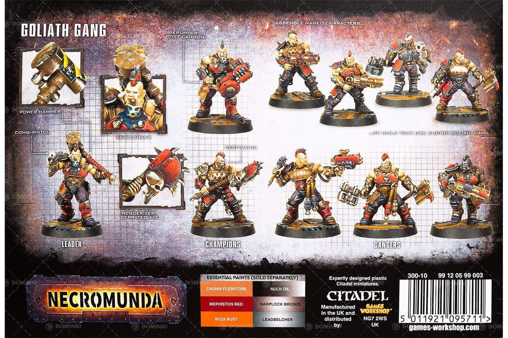 Games Workshop Necromunda Goliath gang heads mohawks for expressive options