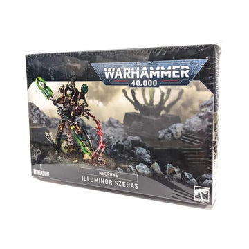 Games Workshop Necrons Illuminor Szeras miniature in dramatic pose for tabletop battles