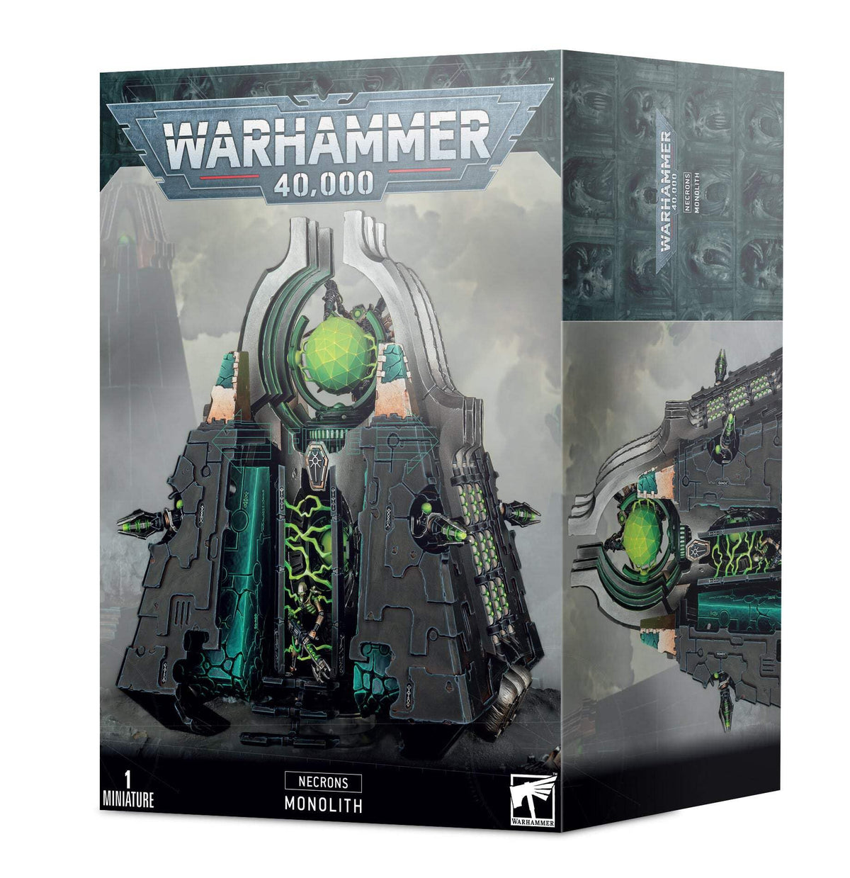 Games Workshop Necrons Monolith model, ready for assembly and painting, ideal centerpiece for Warhammer 40,000 battles.