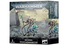 Games Workshop Necron Psychomancer with abyssal-lance enhances tabletop presence in Warhammer 40,000.
