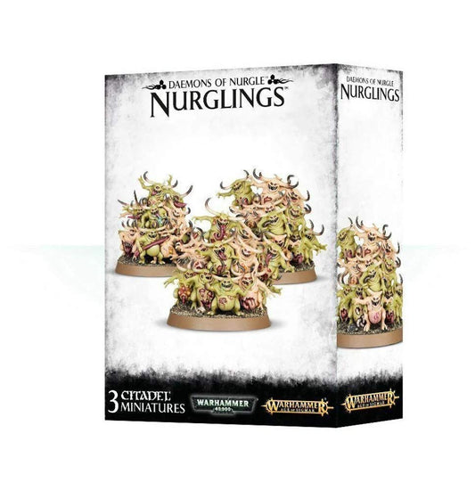 Games Workshop Nurglings close-up showing wriggling poses for painting