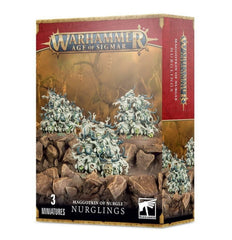Games Workshop Nurglings close-up, detailed plastic minis awaiting assembly and color customization