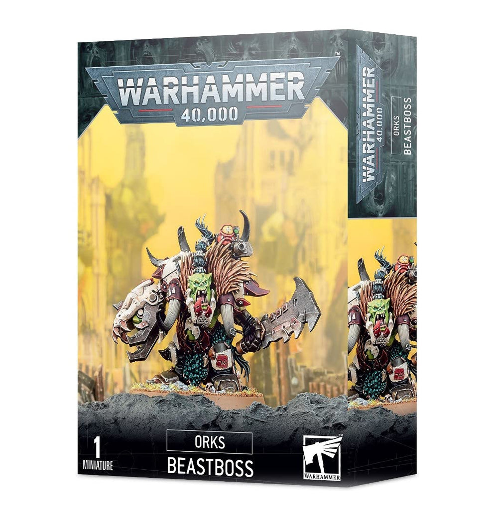 Games Workshop Beastboss model, front view, ideal for dynamic tabletop display and battle-ready poses