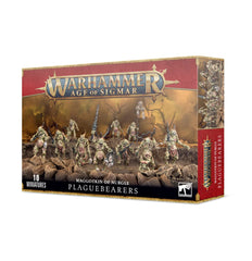 Games Workshop Plaguebearers plastic kit, assembly-ready figures for tabletop battles.