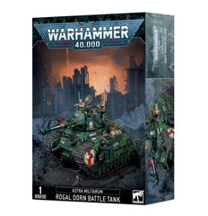 Games Workshop Rogal Dorn Battle Tank ready for tabletop battles and display.