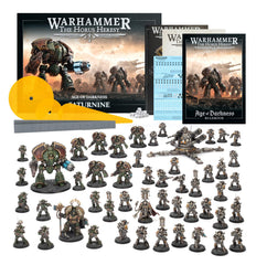 Games Workshop Saturine Legionaries MKII armour ready-to-build miniatures for a two-force game.