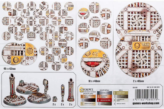 Games Workshop Sector Mechanicus 40mm and 32mm bases for versatile basing.