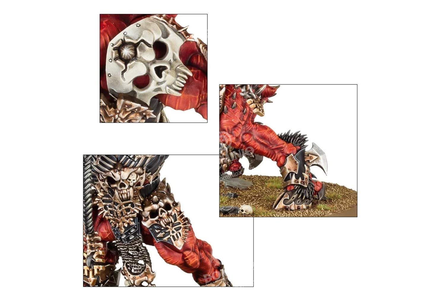 Skarbrand ornate weapon carvings highlight crafted hobby details.