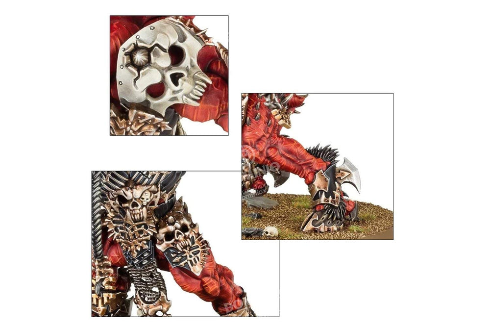 Skarbrand ornate weapon carvings highlight crafted hobby details.
