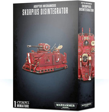 Games Workshop Skorpius Disintegrator front view for dramatic tabletop display and battle-ready setup.