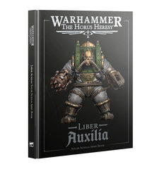 Games Workshop Solar Auxilia Liber Auxilia book cover highlighting rules and lore for Horus Heresy armies.