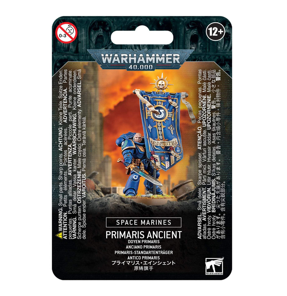 Games Workshop Space Marine Primaris Ancient model for tabletop battles and display