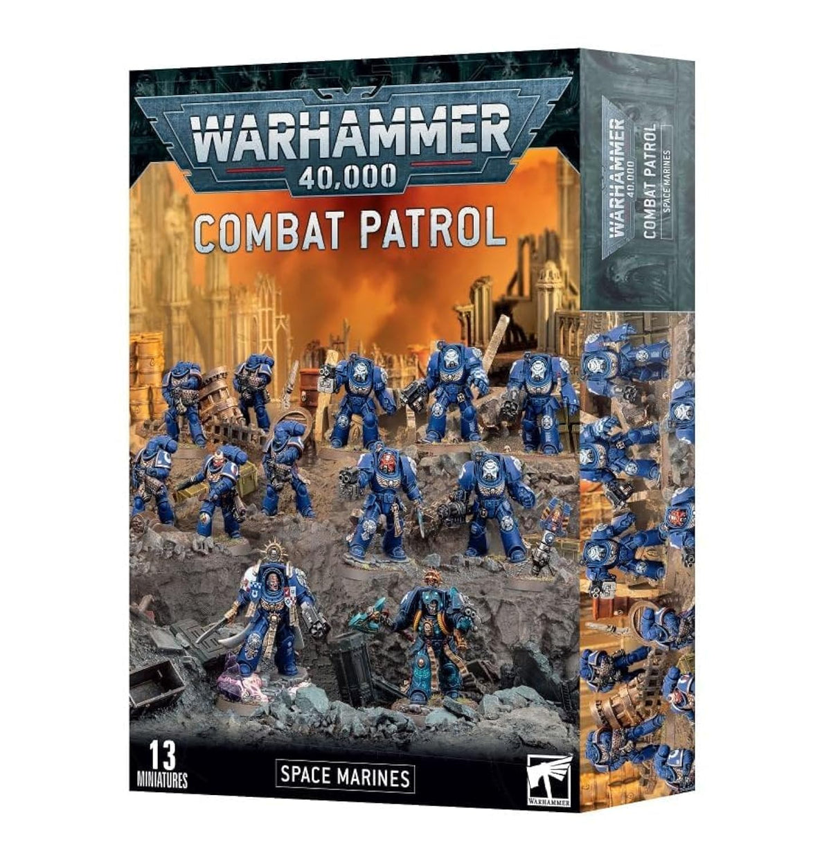 Games Workshop Space Marines Combat Patrol box with 13 multipart miniatures for starting a Warhammer 40K army
