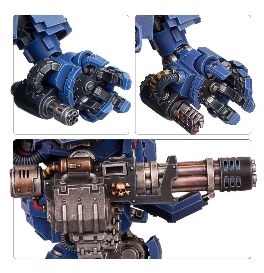 Games Workshop Primaris Redemptor Dreadnought assembly parts for customizable modeling