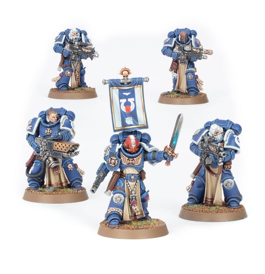 Games Workshop Space Marines Sternguard Veteran showcases weapon variety for customizable firepower.