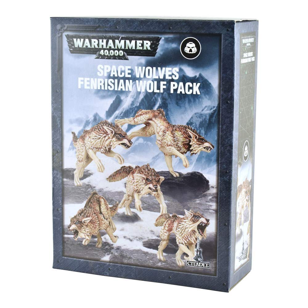 Games Workshop Space Wolves Fenrisian Wolf Pack components ready for assembly