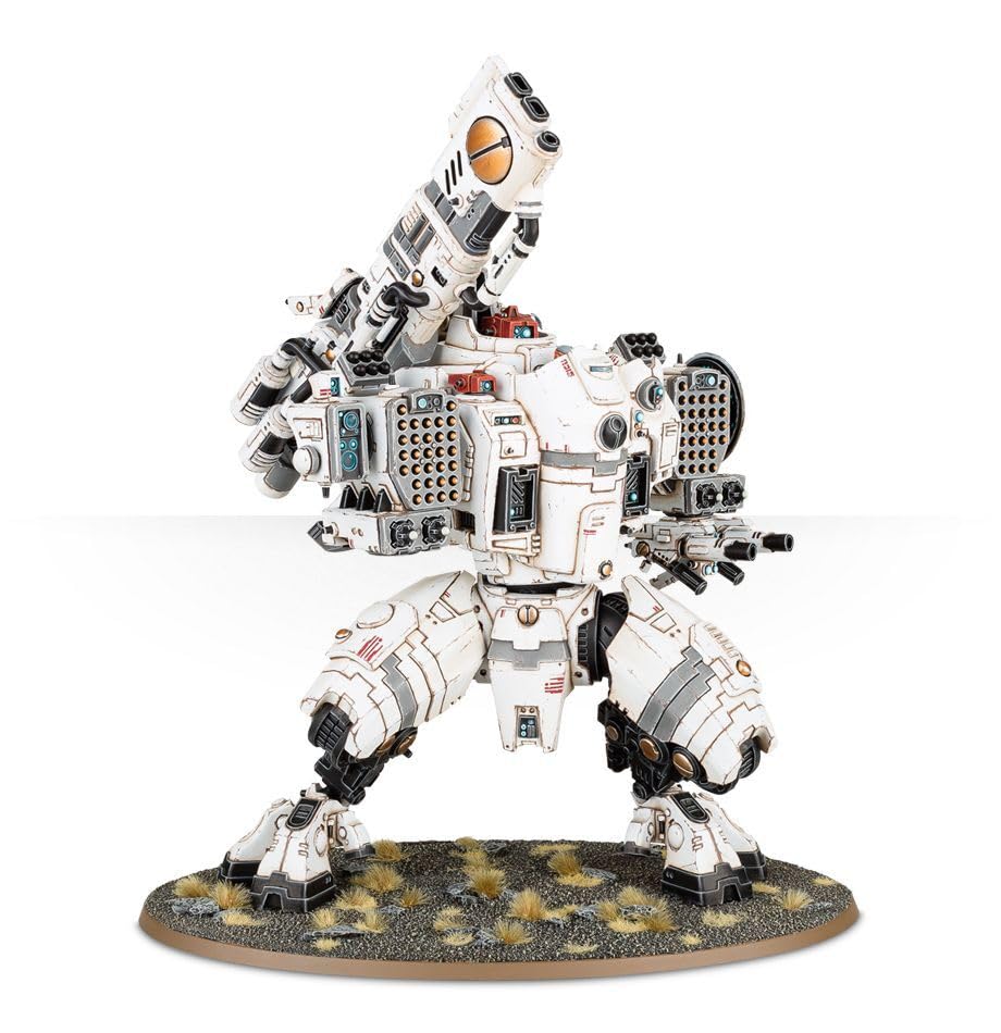 Stormsurge Tau assembly parts laid out, helping hobbyists plan the build