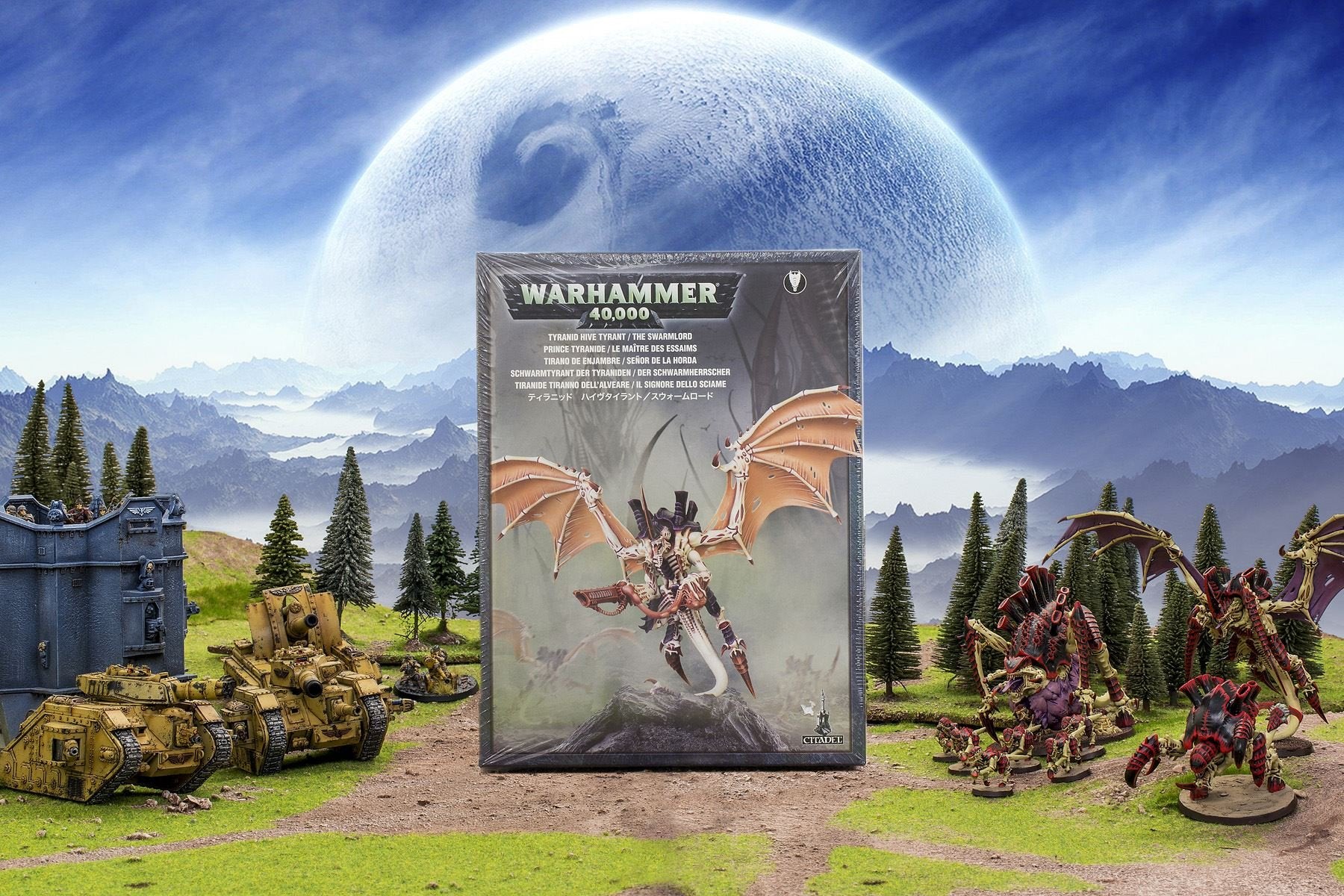 Games Workshop Swarmlord melee stance illustrates commanding presence and brutal close combat
