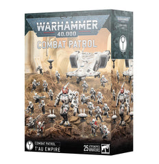 Games Workshop Tau Empire Combat Patrol miniatures ready for tabletop battles and painting.
