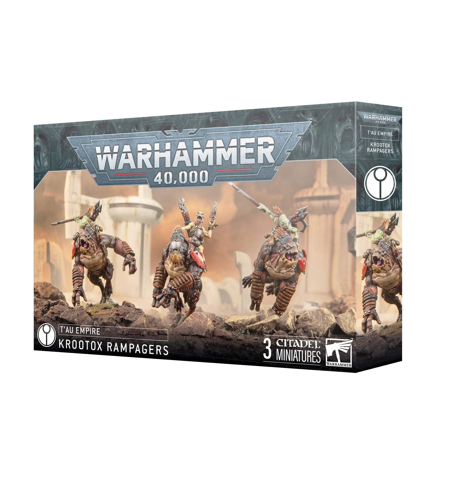 Games Workshop Krootox Rampagers front view for dramatic Warhammer 40k skirmish battles