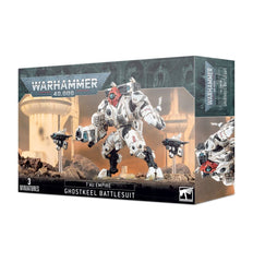 Games Workshop Tau XV95 Ghostkeel Battle Suit parts ready for customization and assembly