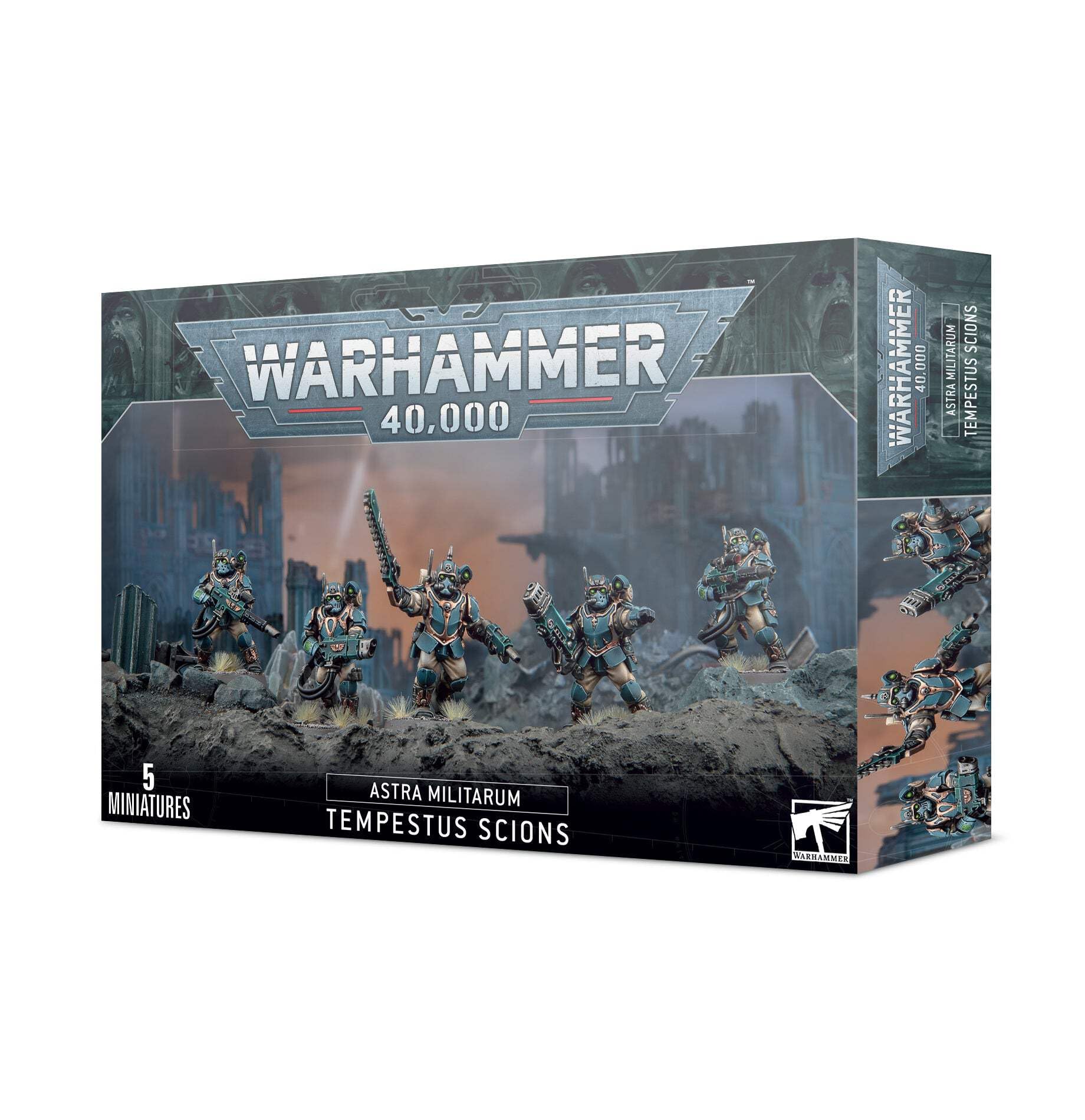 Games Workshop Tempestus Scions miniatures for elite Astra Militarum troops in Warhammer 40,000 battles
