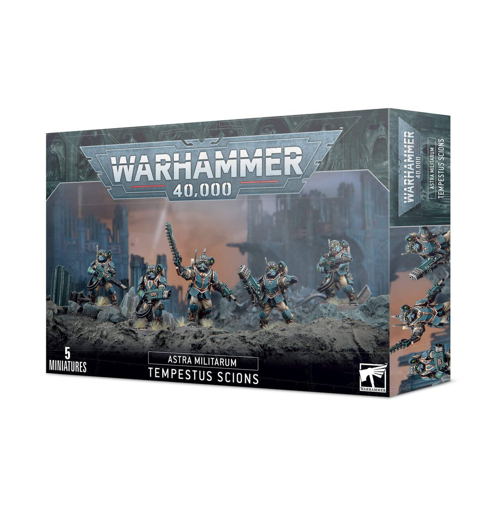 Games Workshop Tempestus Scions miniatures for elite Astra Militarum troops in Warhammer 40,000 battles