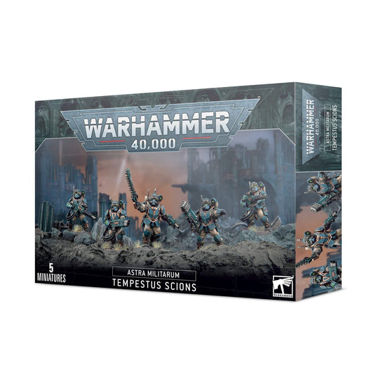Games Workshop Tempestus Scions miniatures for elite Astra Militarum troops in Warhammer 40,000 battles